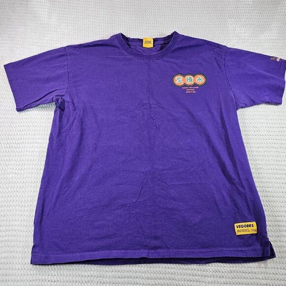 Vegorrs Shirt Mens 2x Street Wear Short Sleeve Crew Neck Y2k - Picture 2 of 6